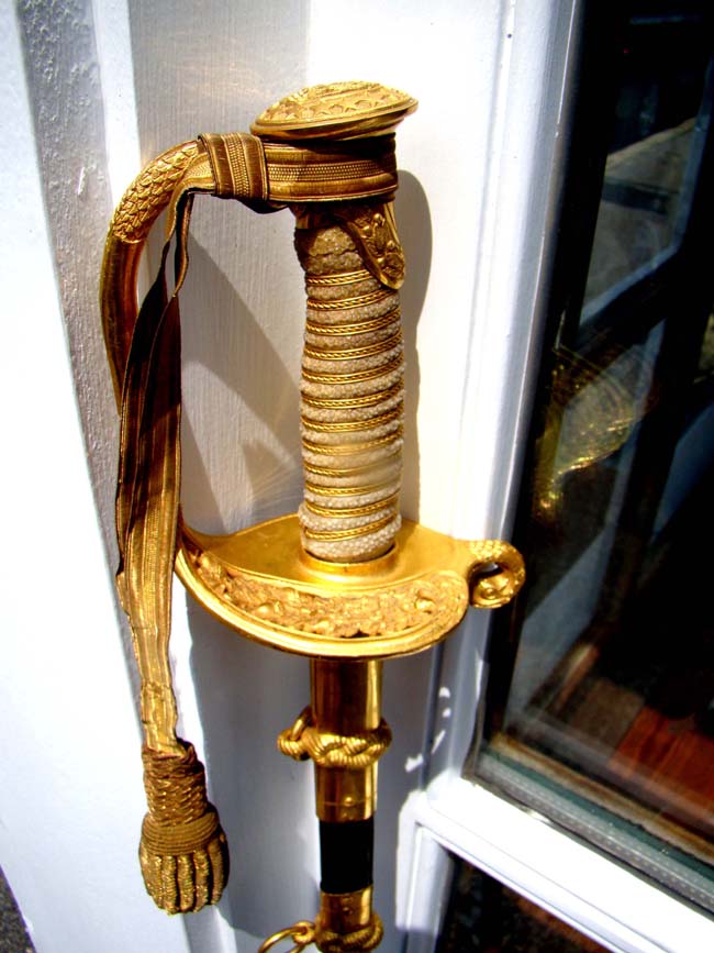 A near 'Mint' condition U.S. Model 1852 Naval Officers' Dress Sword with Scabbard circa 1890